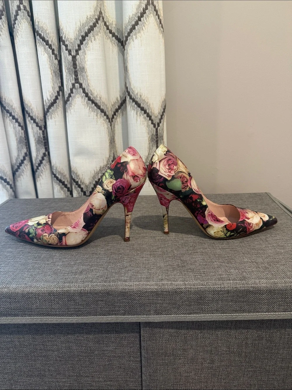 Kate Spade Floral Pointed Toe Stiletto Pumps - Pink Multi
